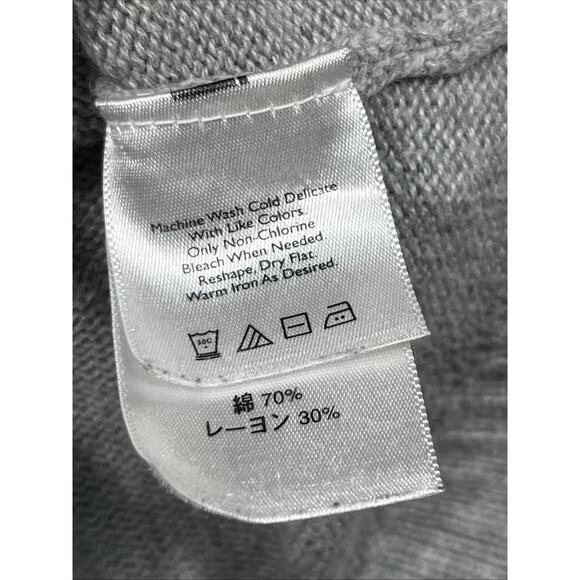 Eddie Bauer Women's Gray Knit One Button Fitted Cardigan Sweater Size Med - Picture 6 of 10